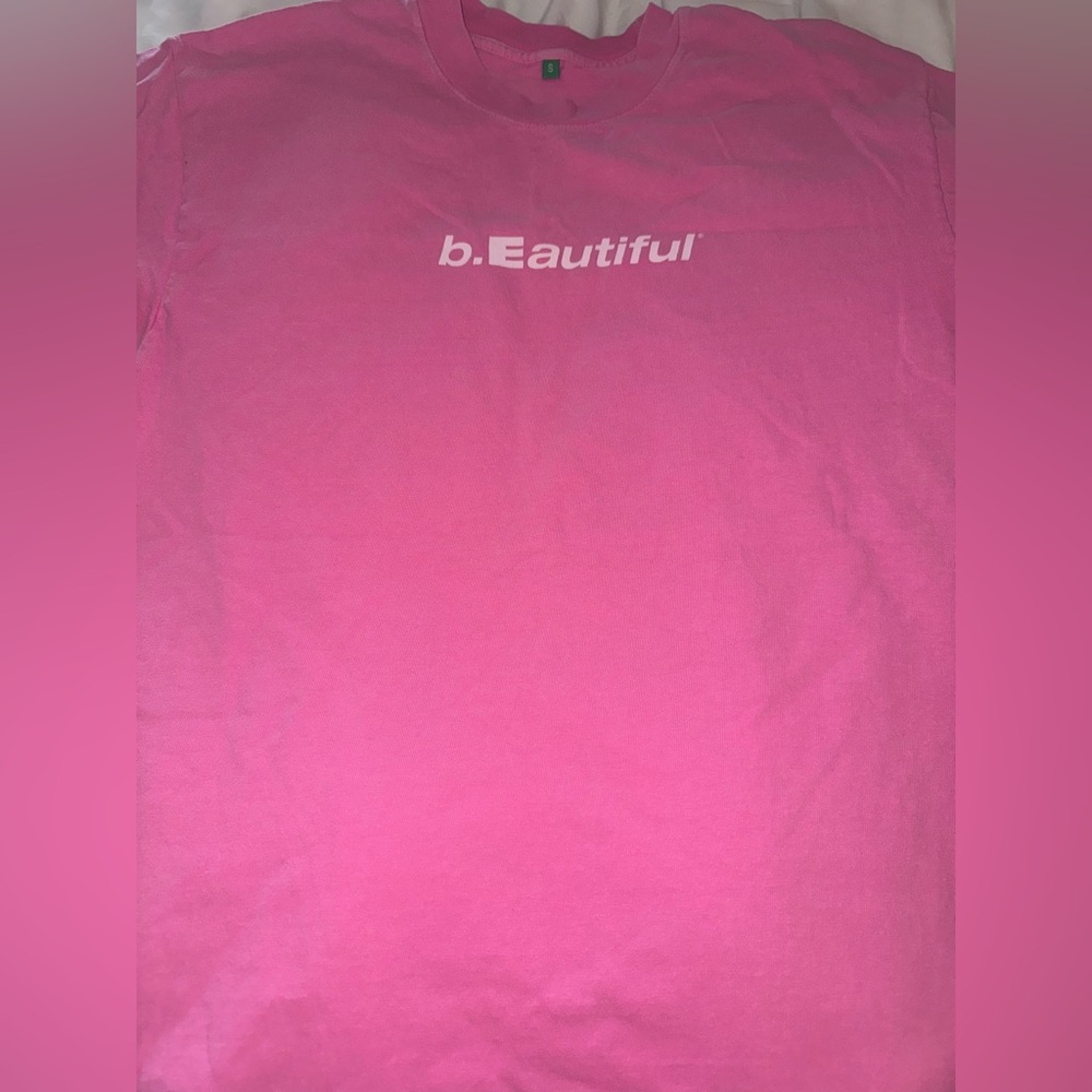 B.eautiful Pink T shirt small